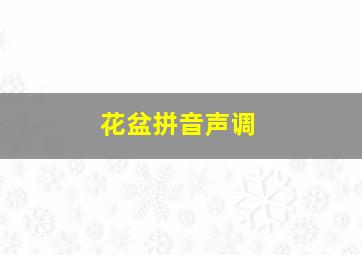 花盆拼音声调