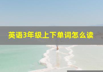 英语3年级上下单词怎么读