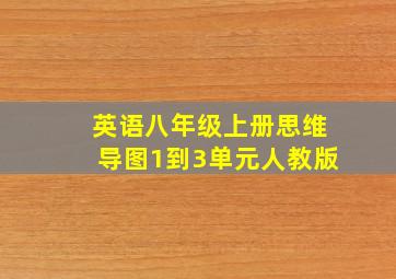 英语八年级上册思维导图1到3单元人教版