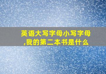 英语大写字母小写字母,我的第二本书是什么