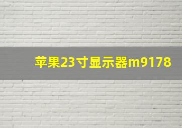 苹果23寸显示器m9178