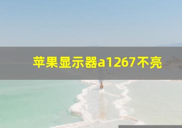 苹果显示器a1267不亮