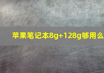 苹果笔记本8g+128g够用么