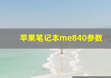 苹果笔记本me840参数