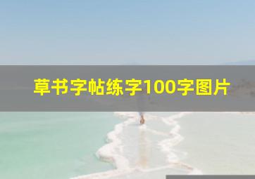 草书字帖练字100字图片