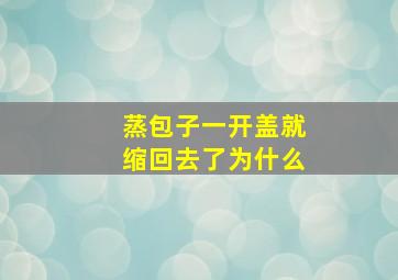 蒸包子一开盖就缩回去了为什么