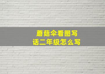 蘑菇伞看图写话二年级怎么写