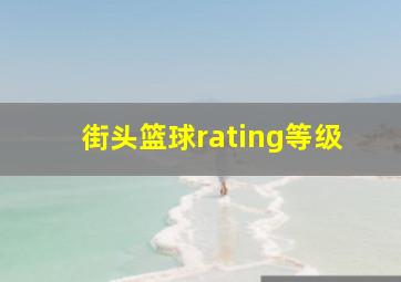 街头篮球rating等级