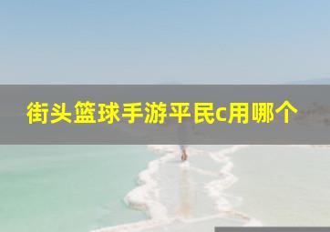 街头篮球手游平民c用哪个