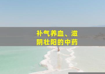 补气养血、滋阴壮阳的中药