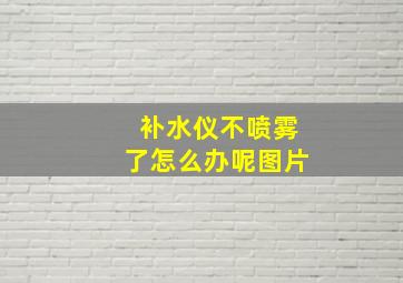 补水仪不喷雾了怎么办呢图片