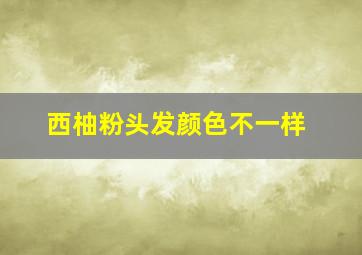 西柚粉头发颜色不一样