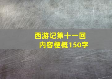 西游记第十一回内容梗概150字