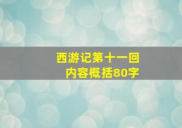 西游记第十一回内容概括80字