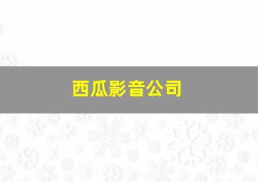 西瓜影音公司