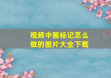 视频中画标记怎么做的图片大全下载