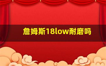 詹姆斯18low耐磨吗