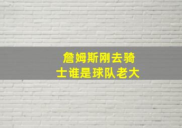 詹姆斯刚去骑士谁是球队老大