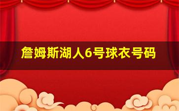 詹姆斯湖人6号球衣号码