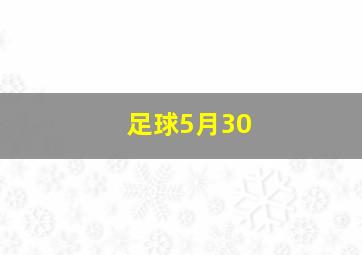 足球5月30