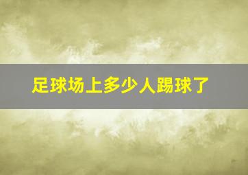 足球场上多少人踢球了