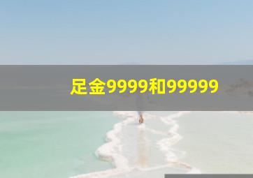 足金9999和99999