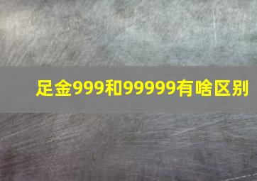 足金999和99999有啥区别