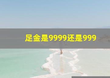 足金是9999还是999