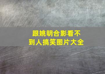 跟姚明合影看不到人搞笑图片大全