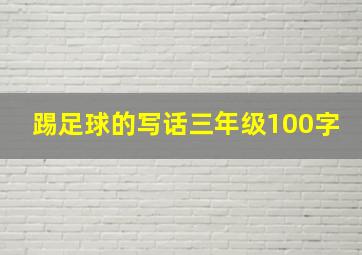 踢足球的写话三年级100字