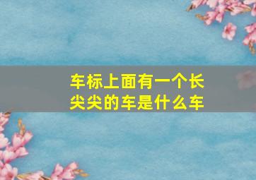 车标上面有一个长尖尖的车是什么车