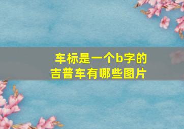 车标是一个b字的吉普车有哪些图片