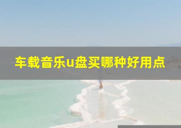 车载音乐u盘买哪种好用点