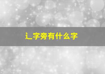 辶字旁有什么字