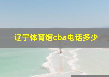 辽宁体育馆cba电话多少