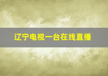 辽宁电视一台在线直播