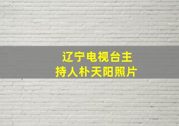 辽宁电视台主持人朴天阳照片