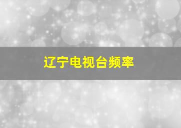 辽宁电视台频率