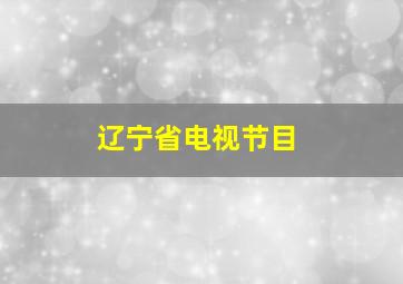 辽宁省电视节目