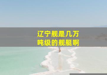 辽宁舰是几万吨级的舰艇啊