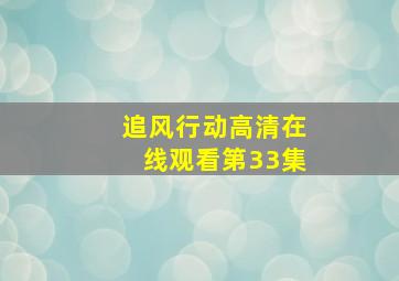 追风行动高清在线观看第33集