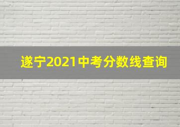 遂宁2021中考分数线查询