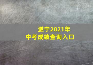 遂宁2021年中考成绩查询入口