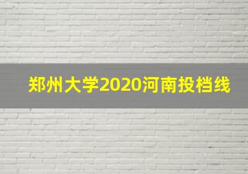 郑州大学2020河南投档线