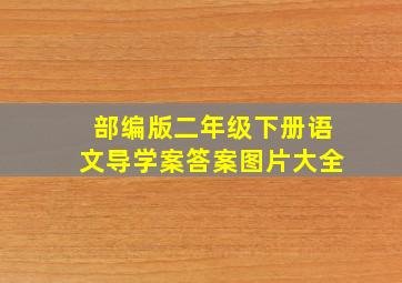 部编版二年级下册语文导学案答案图片大全