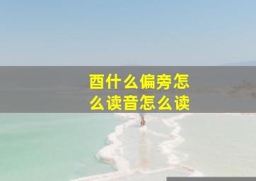 酉什么偏旁怎么读音怎么读