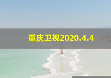 重庆卫视2020.4.4