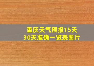 重庆天气预报15天30天准确一览表图片