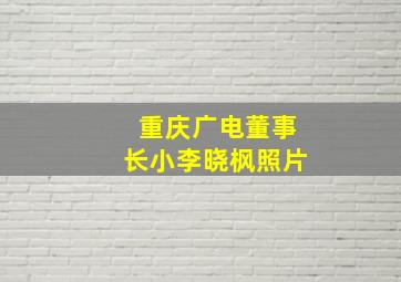 重庆广电董事长小李晓枫照片