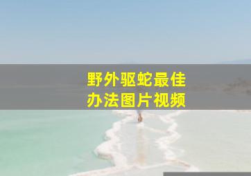 野外驱蛇最佳办法图片视频